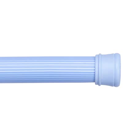 Kenney Mfg Twist & Fit No Tools Spring Tension Shower Curtain Rod, 42-72in, Blue KN609L/68V1